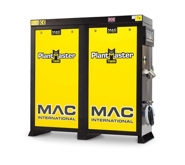 MAC Twin Plantmaster 2 x 12/100 240V Auto Painted Steel Static Hot Pressure Washer
